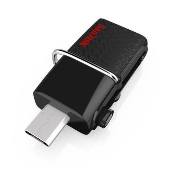 SanDisk SDDD2-064G 64GB OTG Dual Flash Drive (Black)