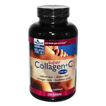 NeoCell Super Collagen Type 1 and 3 plus C Tablets Bottle of 250