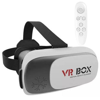 VR Box 3D Virtual Reality Glasses With Free Bluetooth Remote Controller