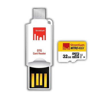 Strontium Nitro Class 10 32GB Micro SD Card with OTG Reader